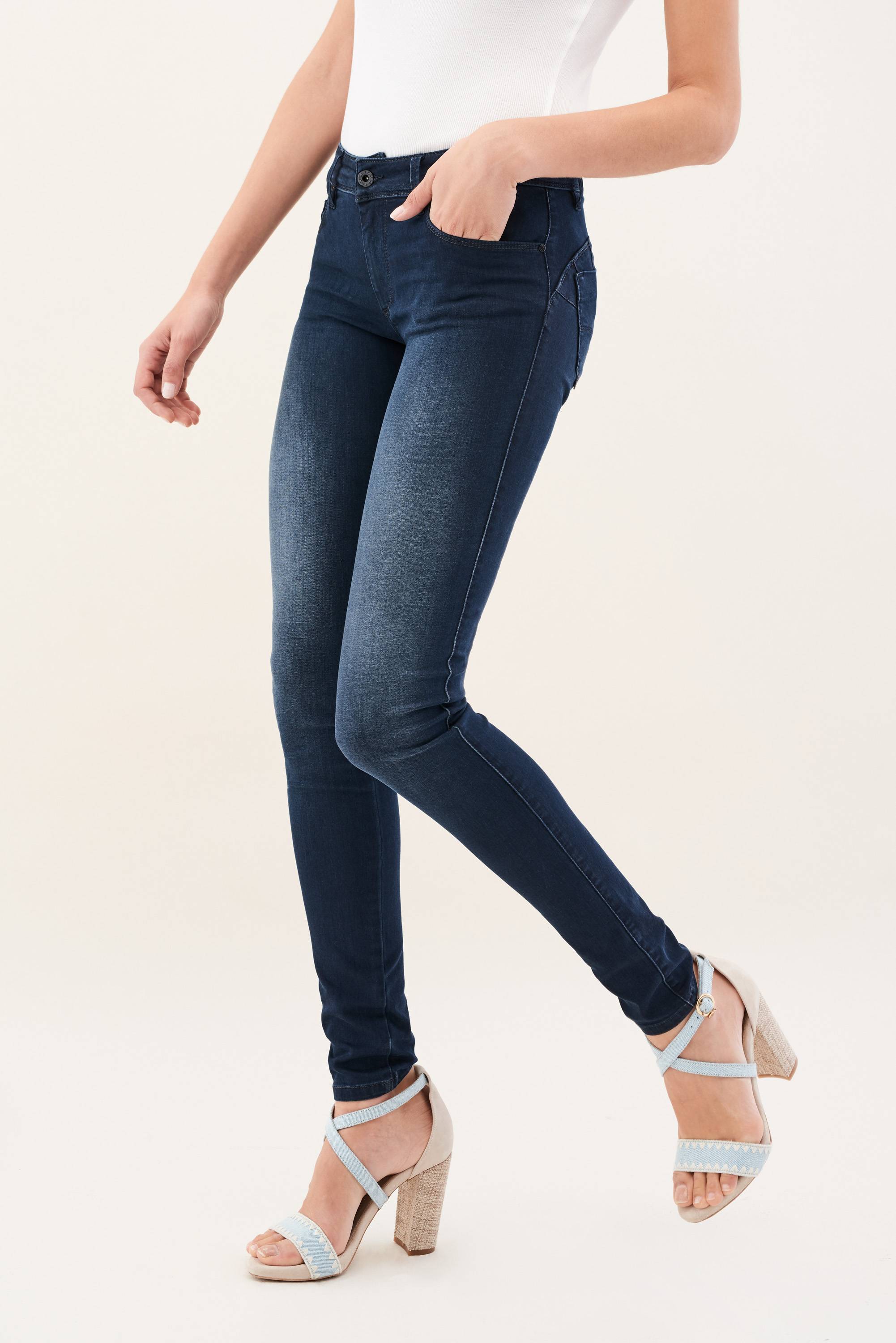 Wonder push up skinny mid-rise soft touch jeans | Jeans Salsa Jeans