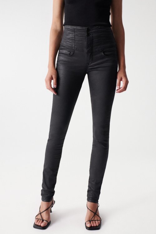 Diva slim fit slimming jeans with coating
