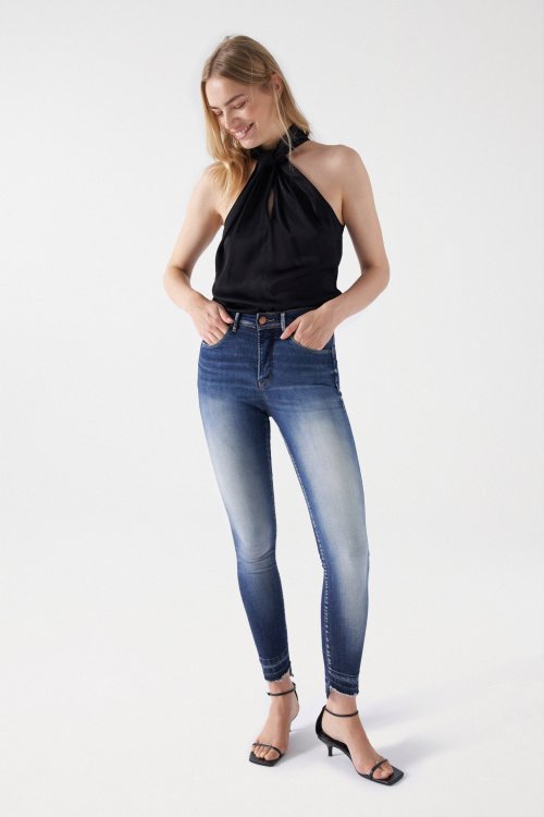 JEANS FAITH, PUSH IN, CROPPED HOSE, PREMIUMWASCHUNG