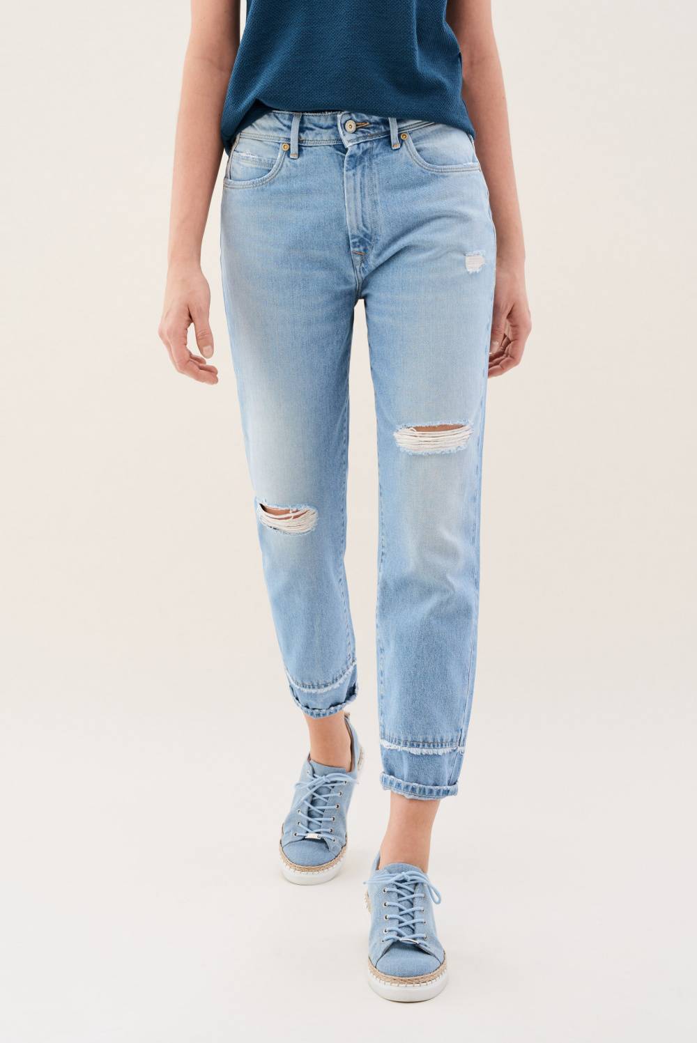 Mom jeans with rips | Jeans Salsa Jeans