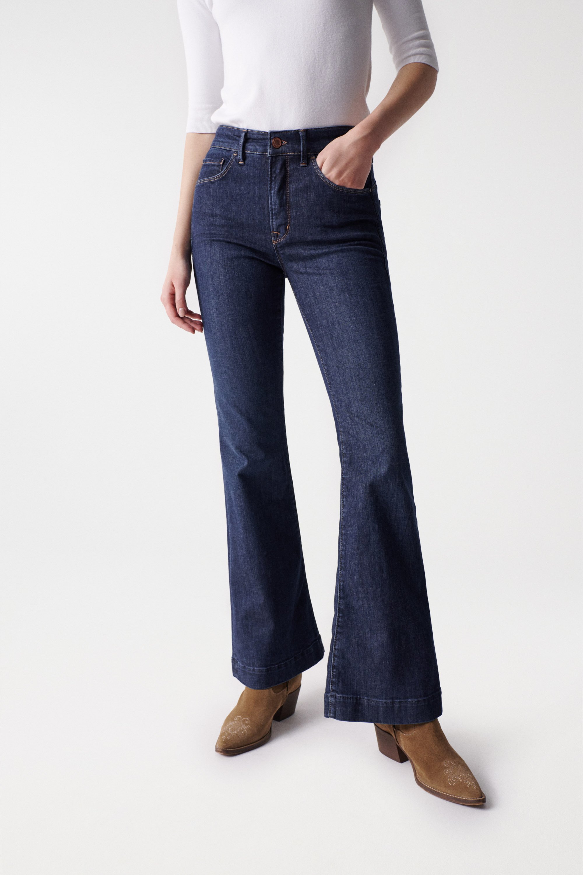 exprimir insalubre Disfraz high waisted flared jeans Servicio