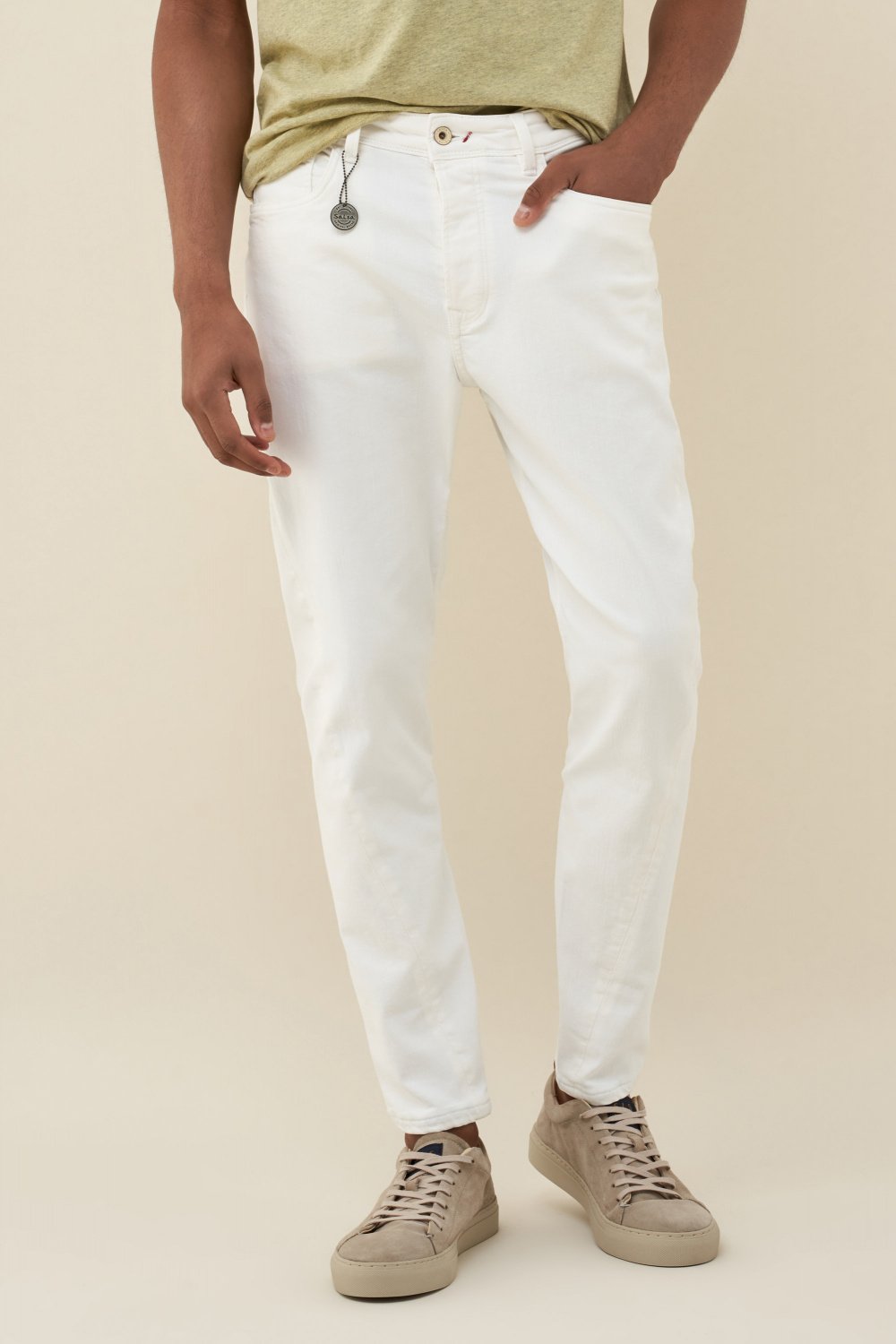 Karl loose slim jeans with twisted stitching - Salsa