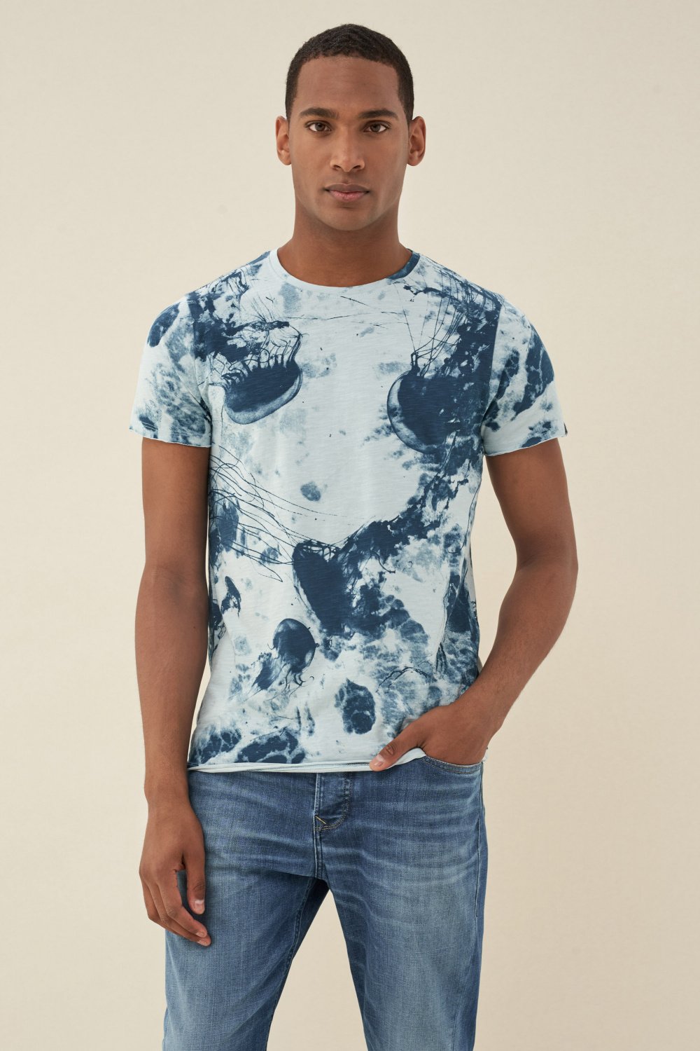 T-shirt avec imprimé méduse dye - Salsa