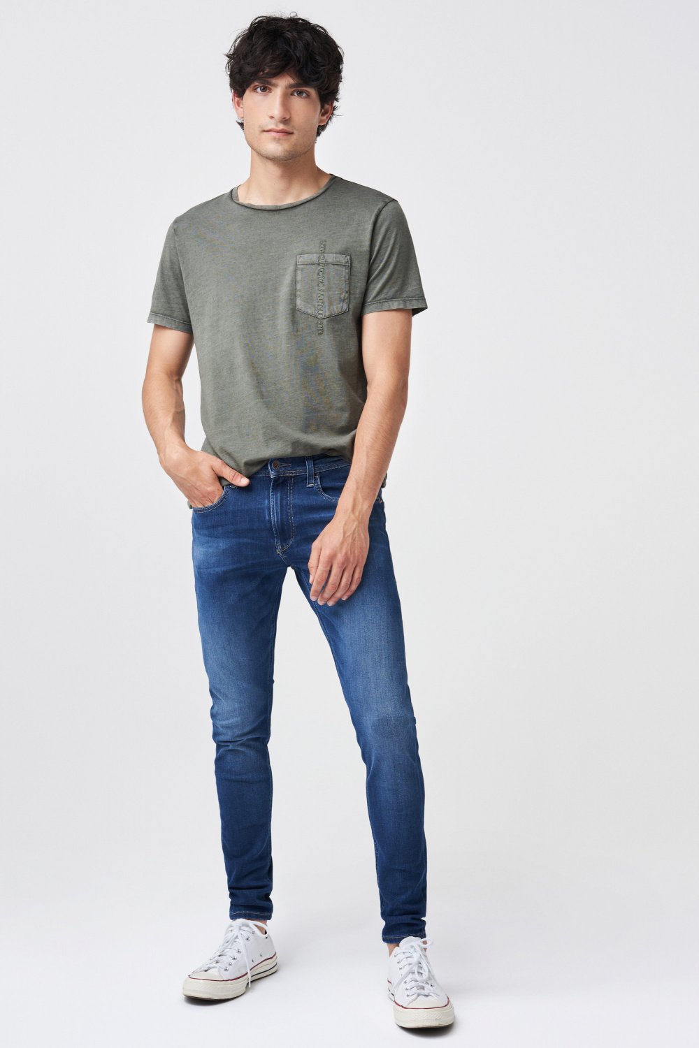 Kurt super skinny medium premium wash jeans - Salsa