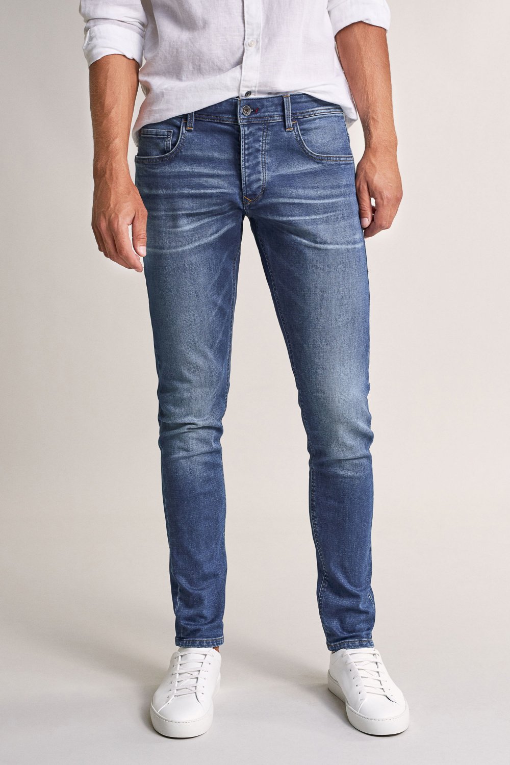 Jogger slim premium wash medium rinse jeans | Jeans Salsa Jeans