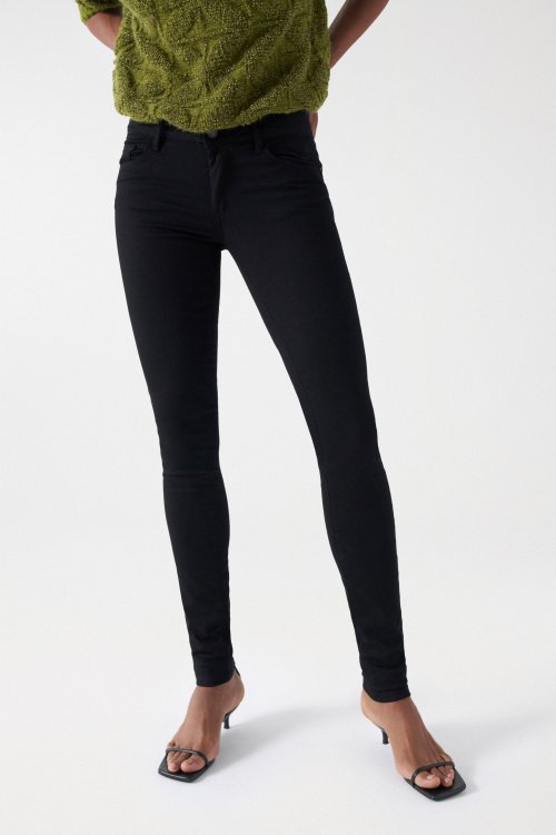 Wonder push up skinny true black jeans