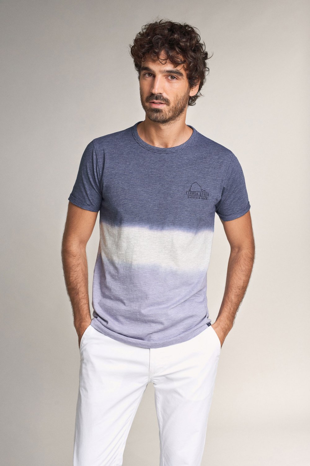 Gradient t-shirt in cotton - Salsa