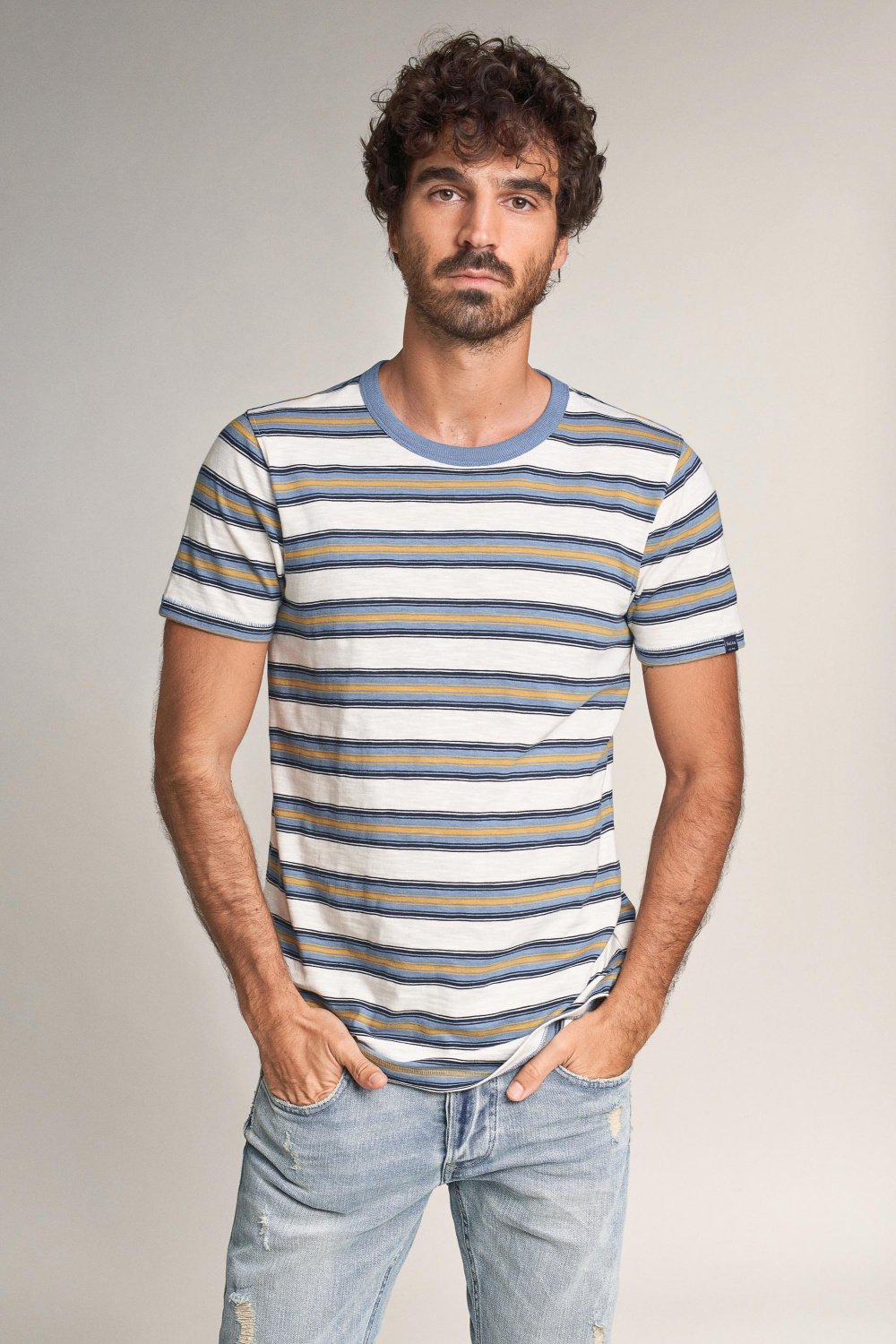 Blue striped t-shirt - Salsa