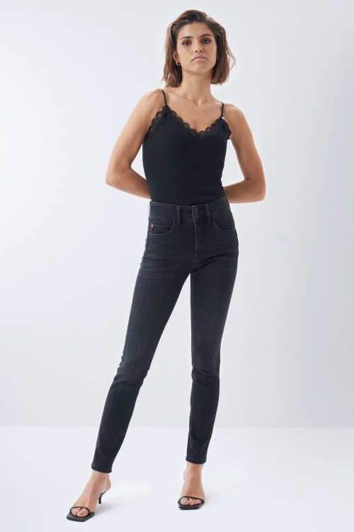 Corredor Oficial Sábana Pantalones Oscuros de Mujer | Salsa Jeans ® España