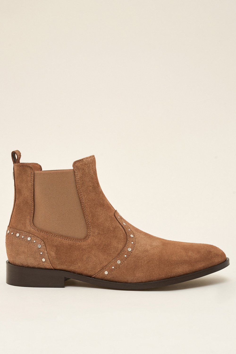Flat leather boots with studs - Salsa