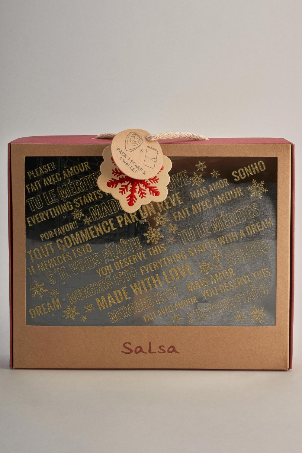 Pack mouchoir motif zèbre et porte-monnaie - Salsa