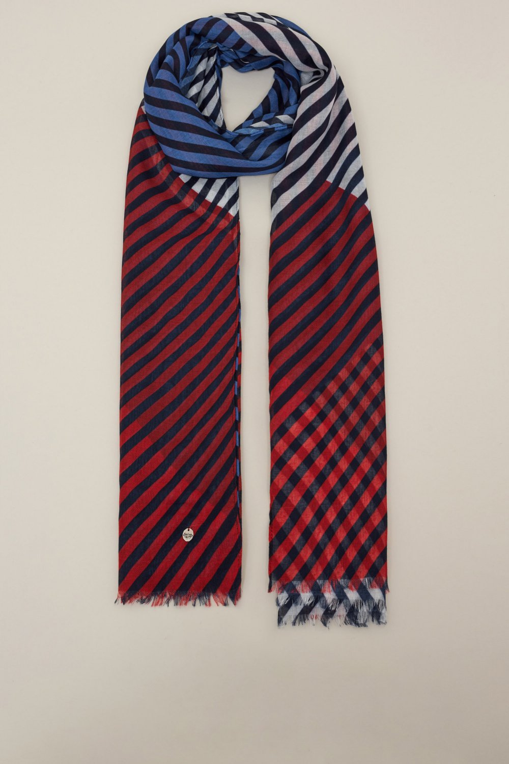 Striped scarf - Salsa