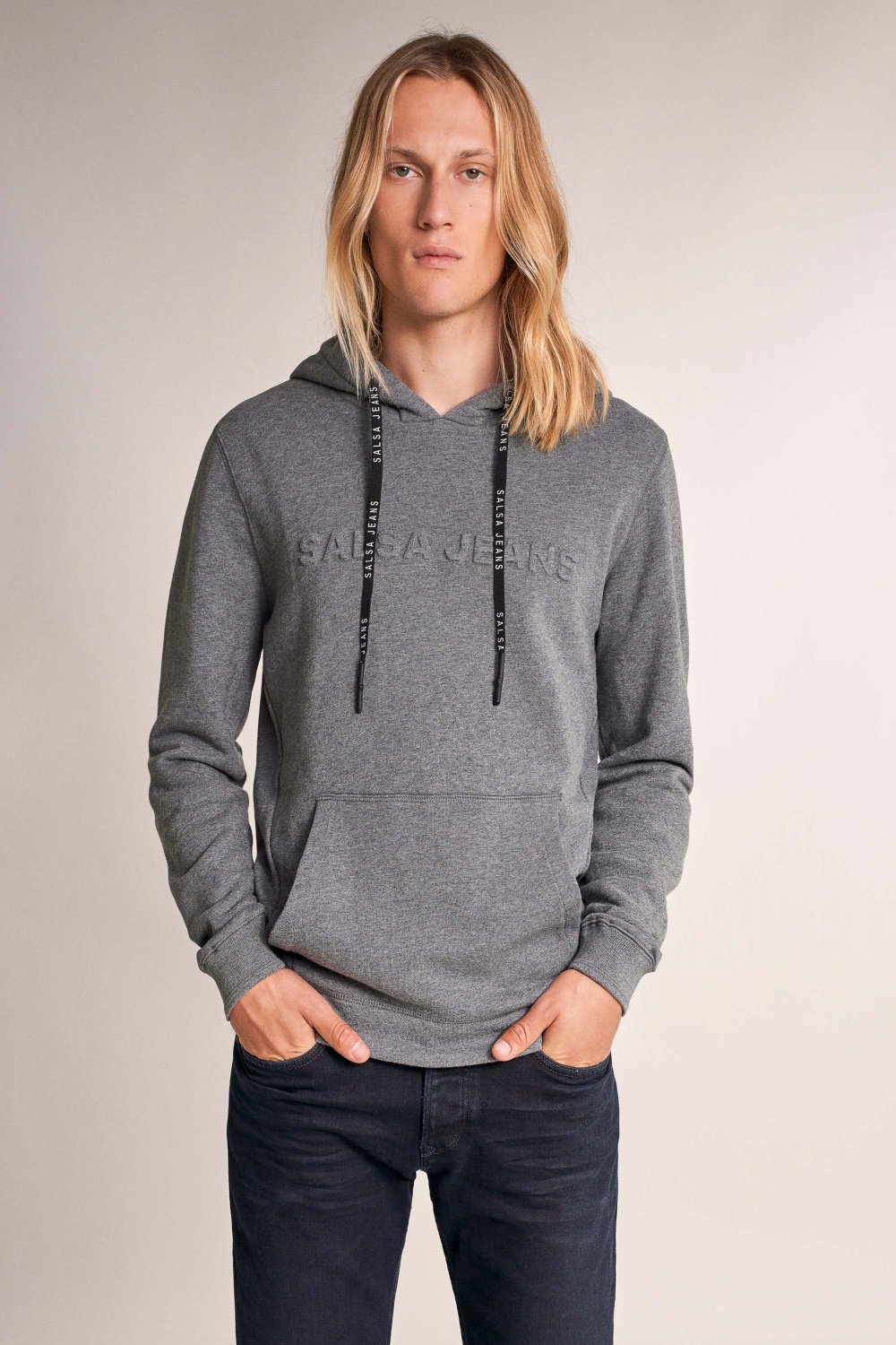 Hoodie with logo on chest - Salsa