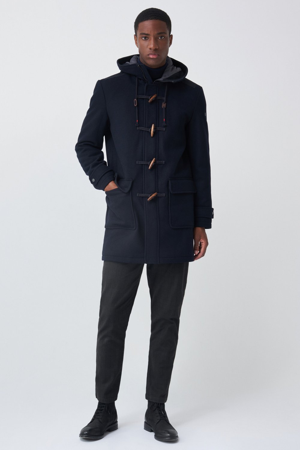 Long farming coat with toggles - Salsa
