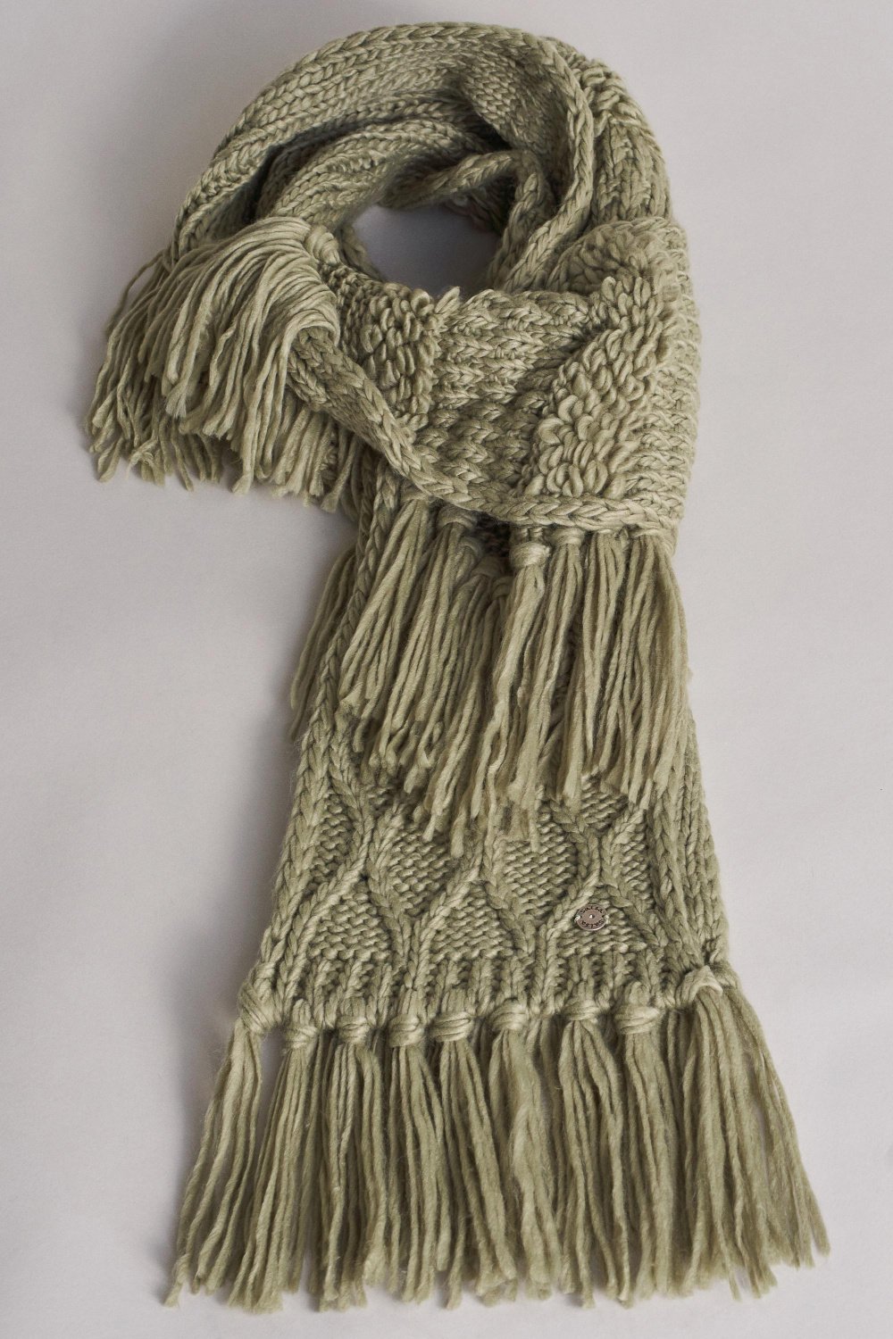 Irregular stitch ethnic knitted scarf - Salsa