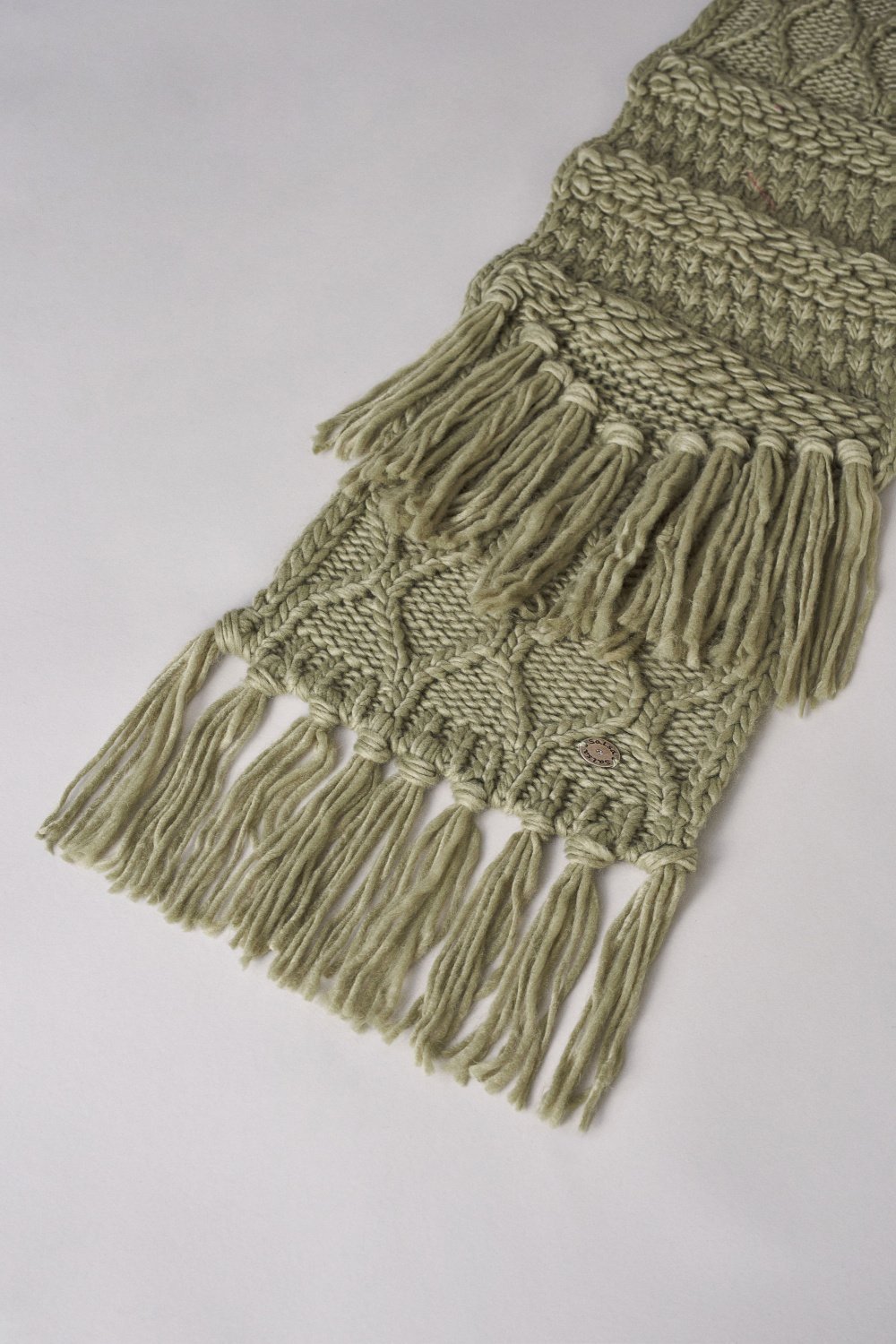 Irregular stitch ethnic knitted scarf - Salsa