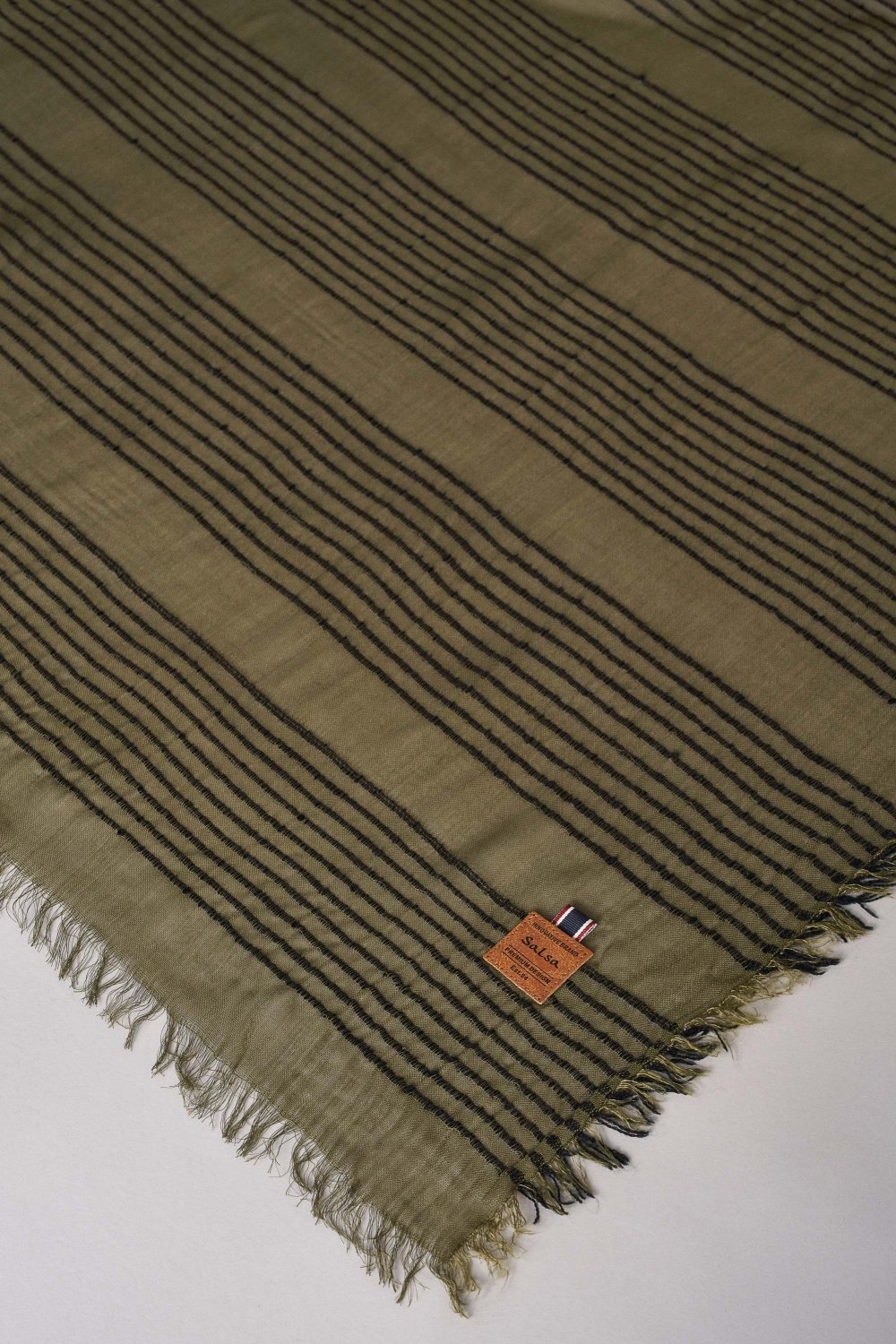 Soft lightweight scarf with stripe - Salsa