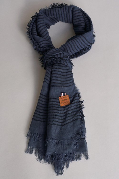 Soft lightweight scarf with stripe