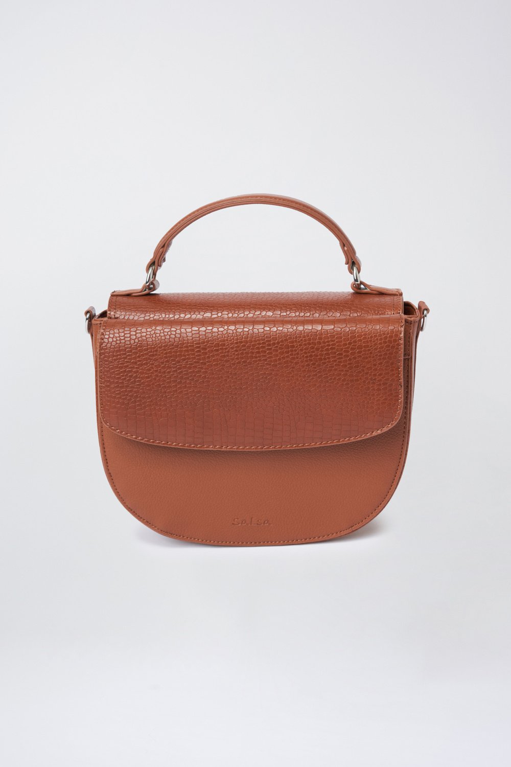 Classic ´INVICTA´ shoulder bag with suede effect - Salsa