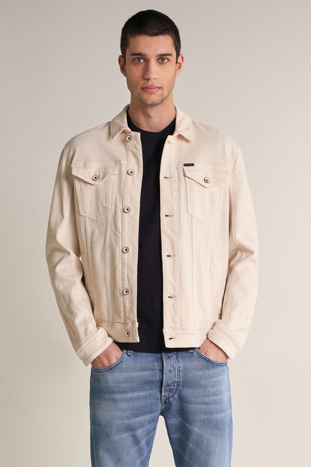 Twill jacket with worn out effect - Salsa