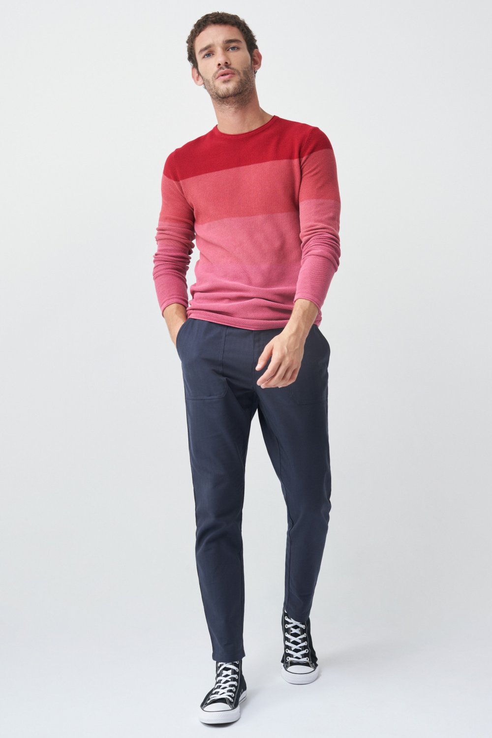 Sweater with bar stripe effect - Salsa