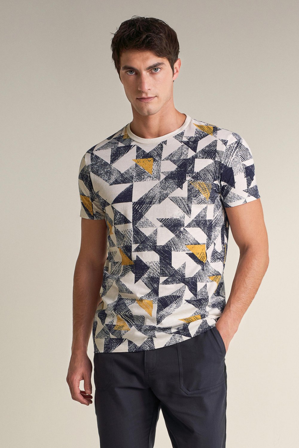 All-over triangles graphic t-shirt - Salsa