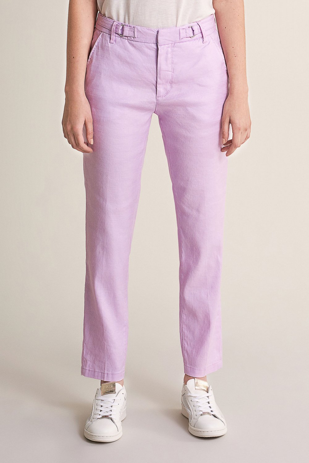 Linen colette cropped trousers - Salsa