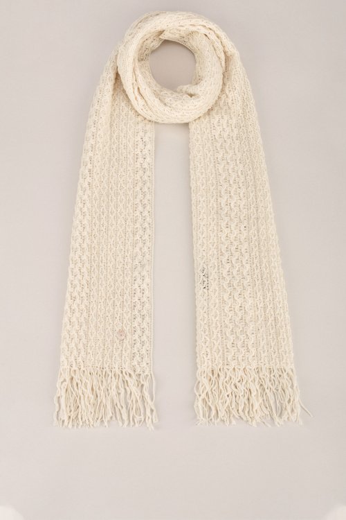 Open stitch knitted scarf