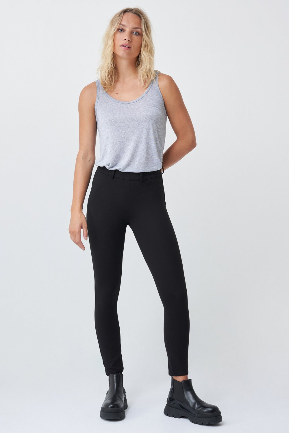 Jeggings Push Up Wonder cropped , hohe Taille - Salsa