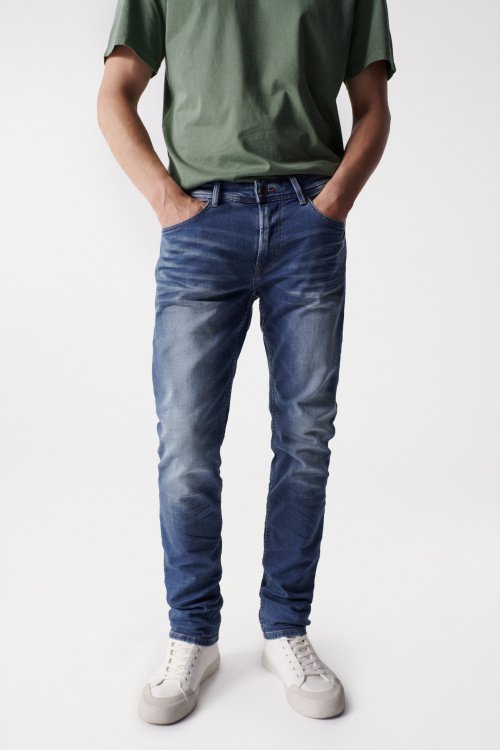 Slim trousers with vintage S-Resist