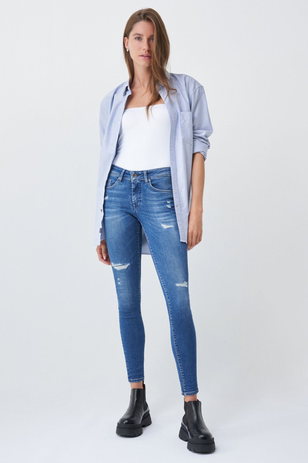 Skinny colette jeans with tears - Salsa