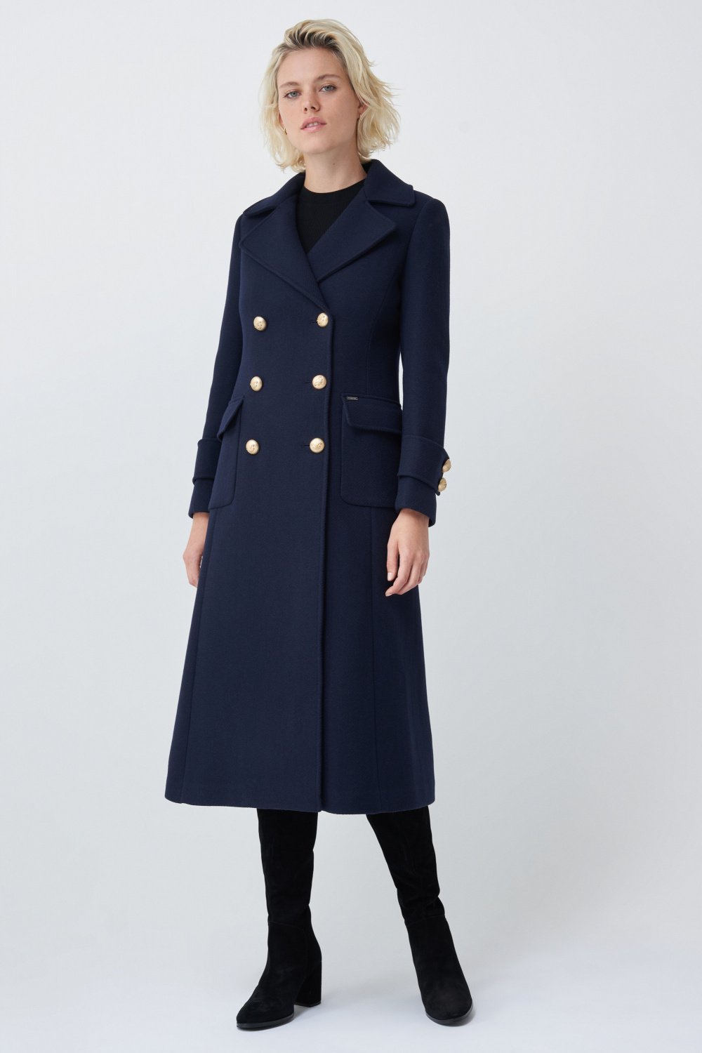 Long duffle coat with buttons - Salsa