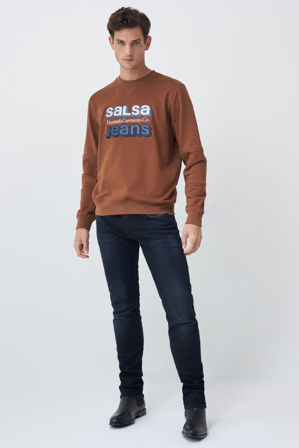 Slim branding sweater - Salsa