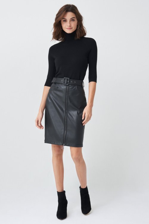 Push In Secret Glamor medium skirt in nappa