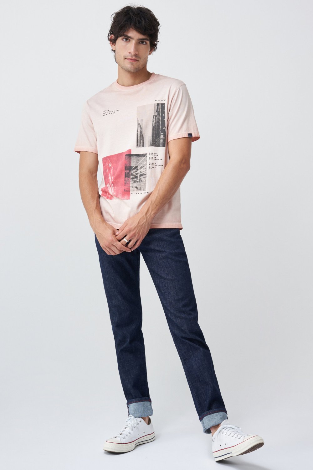 Graphic cotton city t-shirt - Salsa