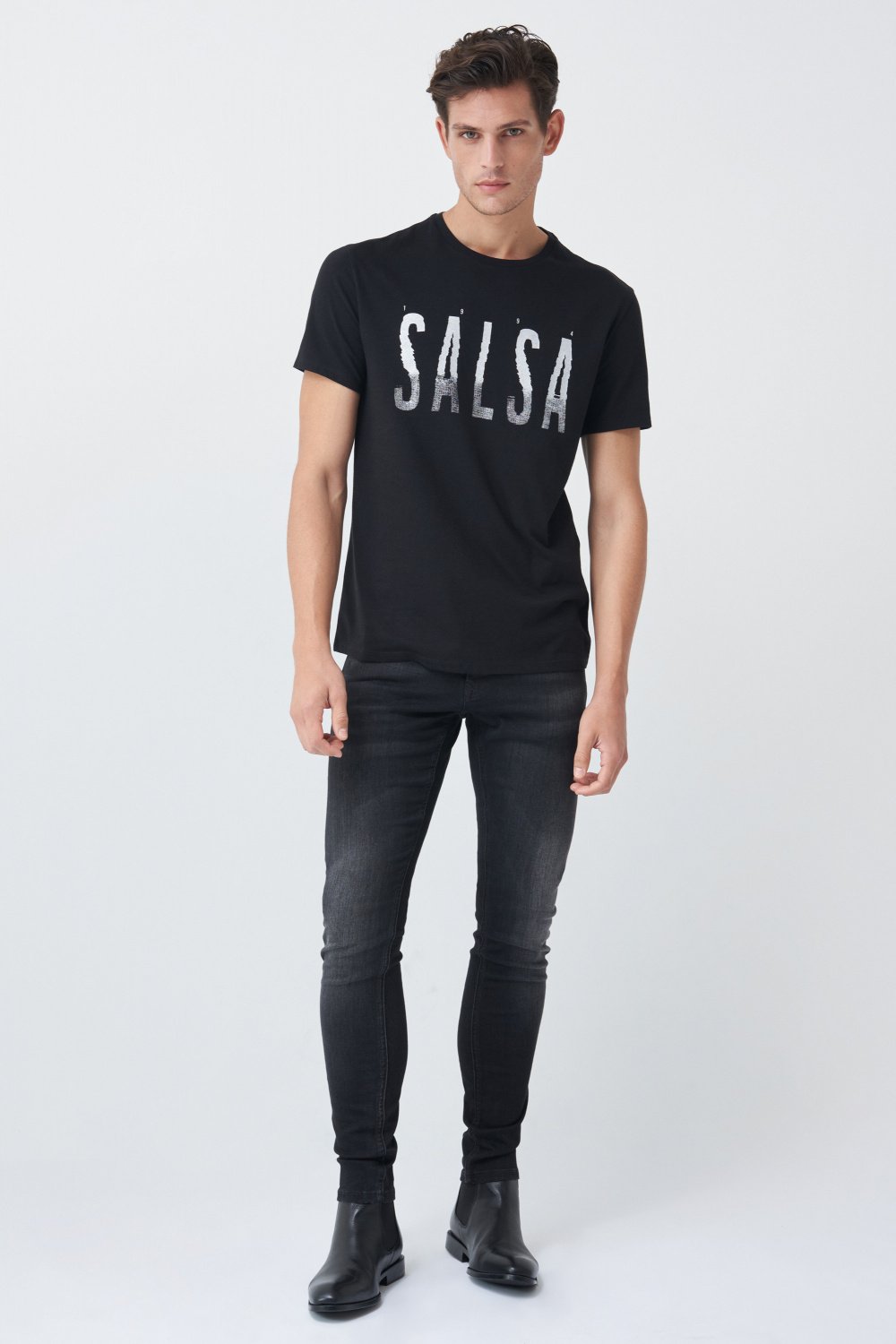 Party metallic branding t-shirt - Salsa