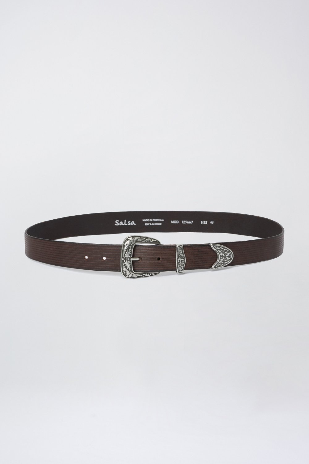 Premium cowboy style leather belt - Salsa
