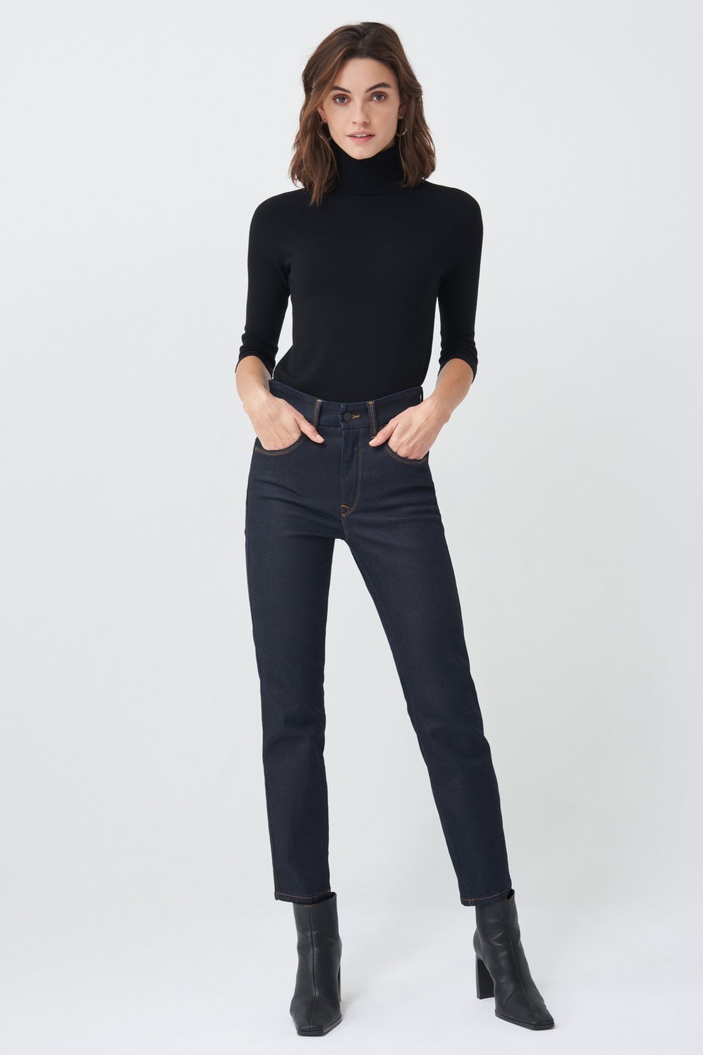 Push In Secret Glamor cropped jeans with ribbon on the belt - Salsa