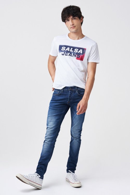 Dunkle Skinny Jeans