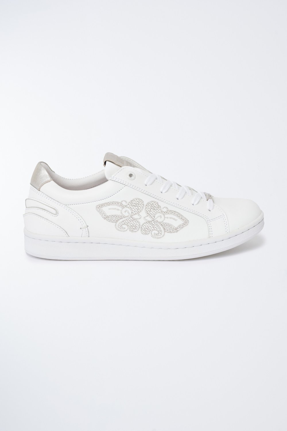Leather trainers with embroidery - Salsa