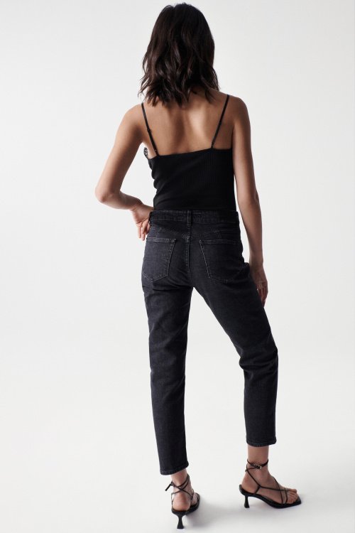 Cropped True slim black jeans