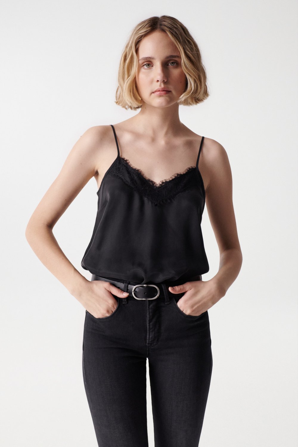 TOP WITH LACE - Salsa