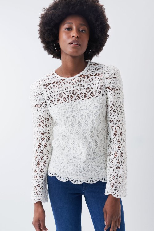 Crochet lace jumper