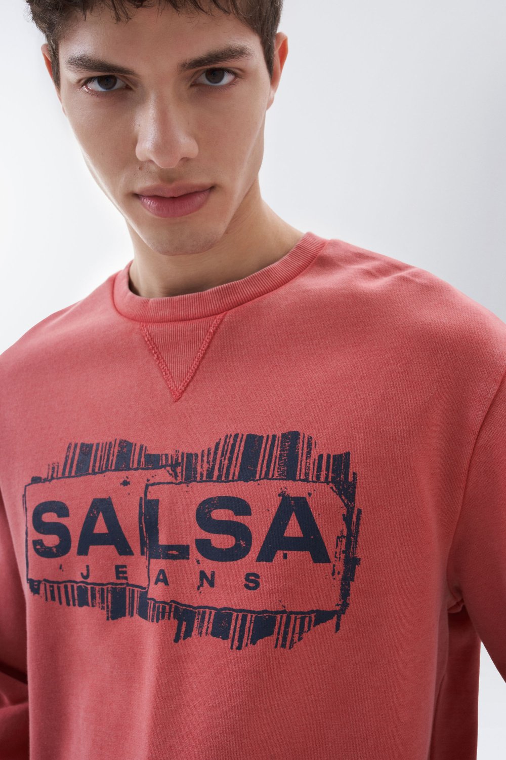 Regular fit jumper with Salsa name graphic - Salsa