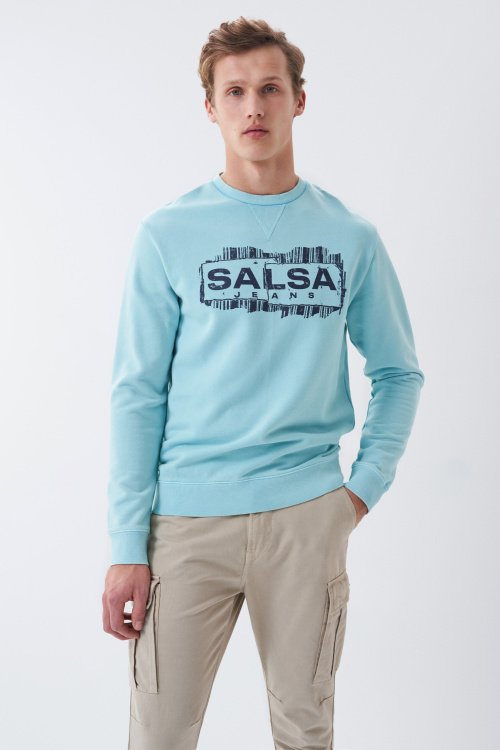 Regular fit jumper with Salsa name graphic