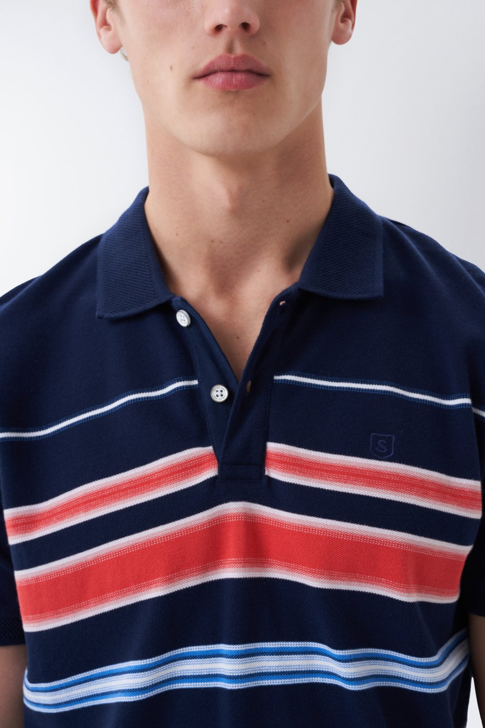 Striped regular fit polo shirt - Salsa