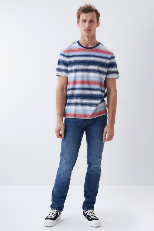 Allover striped t-shirt