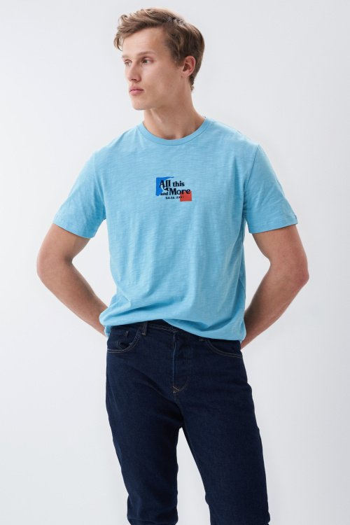 T-shirt with graphic on front and back