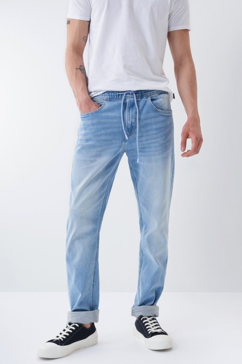 Regular-Jeans, Slim, S-Resist, Knit-Denim