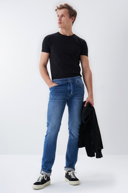 S-Resist regular slim jeans, denim knit